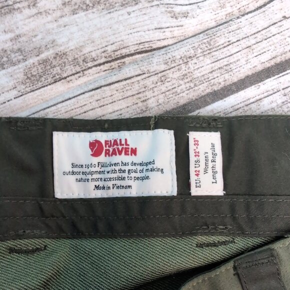 Fjällräven Keb Trousers Green G-1000 Trekking Hiking Pants – Women’s US 12 - Picture 9 of 12